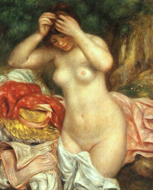 Pierre Renoir Bather Arranging her Hair France oil painting art